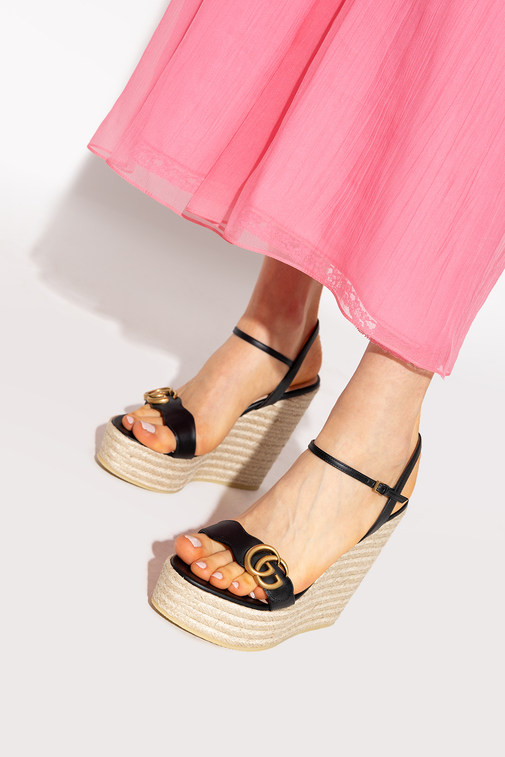 Gucci wedge heel shoes online